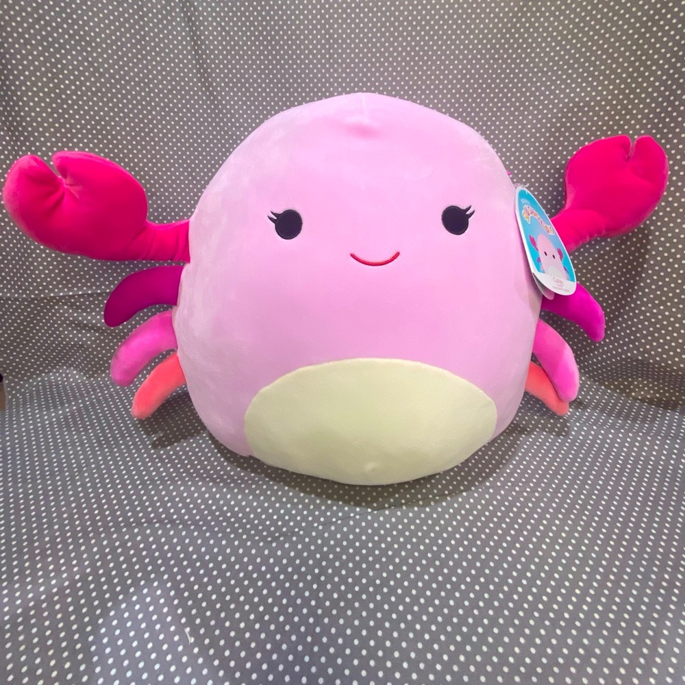 14" NWT Cailey the Pink Crab 🦀 Squishmallow